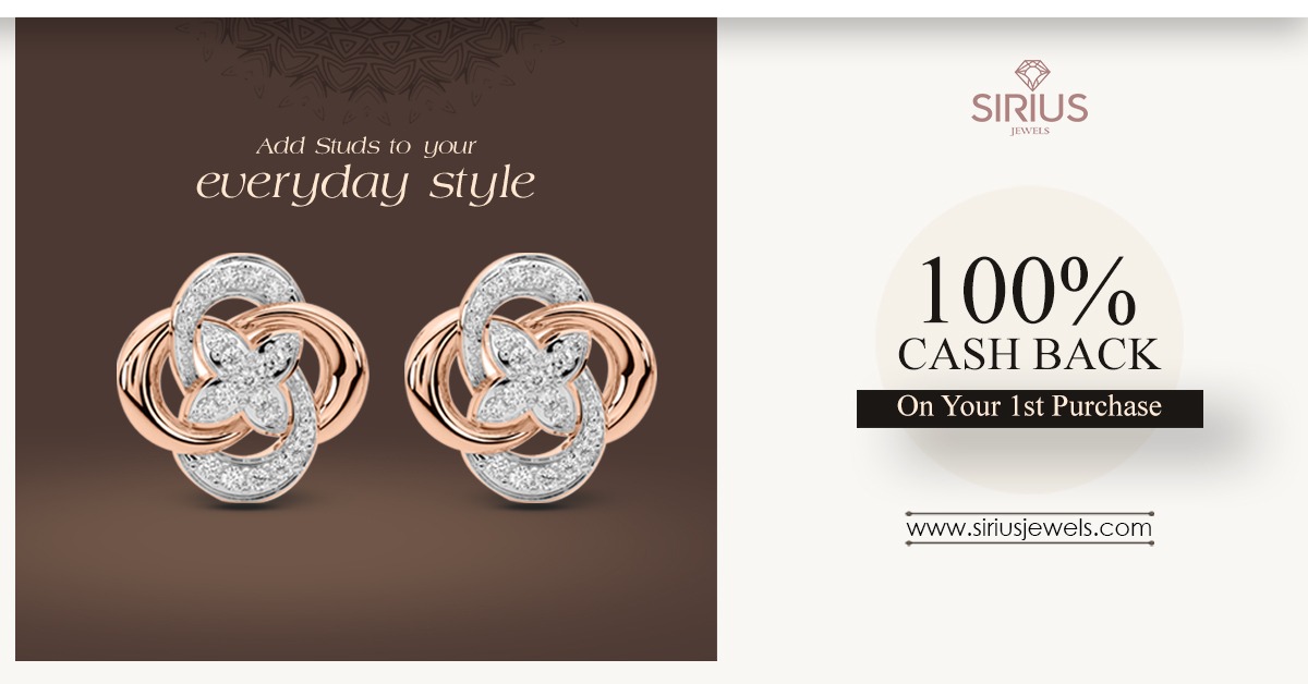Stud earrings- A must-have fashionable element 